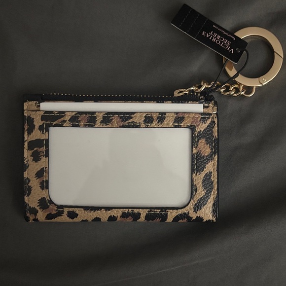 Leopard Print VS Cardholder with Gold Accent - NWT - Picture 3 of 5